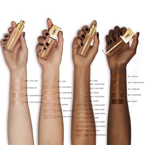 yves saint laurent fond de teint touche eclat avis|touche eclat colour chart.